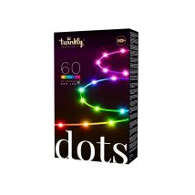 Twinkly - Ghirlanda connessa IP20 3m 60 led rgb filo trasparente dots