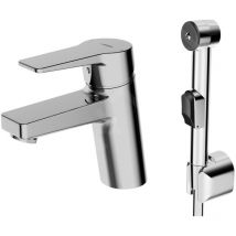 Hansa - Twist - Mitigeur de lavabo avec douchette, chrome 09302203