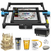 Twotrees - TTS-20 pro Lasergravierer 20 w Laserleistung, Laserschneider mit Wabenlaserbett und Luftunterstützungssatz, zu 95 % vormontierte