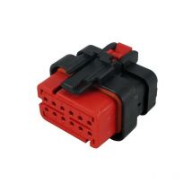 Tyco - 776533-1 Conector automotriz 12 pos. 18-20AWG - rojo