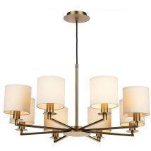 Dar tyler - Dual Mount Pendelleuchte Bronze, 8x E14
