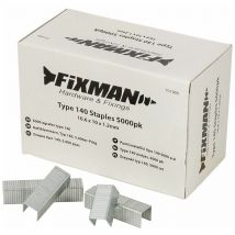 Type 140 Staples 5000pk 10.55 x 10 x 1.26mm 701969 - Fixman
