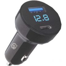 Type c + usb Car Charger PD20W +QC3.0
