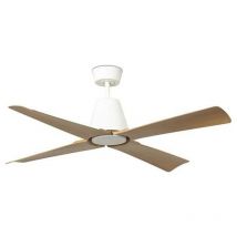 Typhoon m Ventilator mit Licht weiß/Holz für Außenbereich