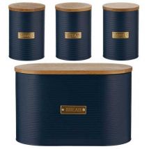 Otto Navy 4 Piece Kitchen Storage Set - Typhoon