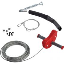 Tyrolienne de 30m pour enfants Rouge - jusqu'à 80kg - marque KBT