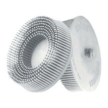 Radialbürstenscheibe Sunburst Ø 76 mm Körnung 120 A120 MEDIUM PREMIUM weiß 20000 min-¹ Breite 76 QDISC RA