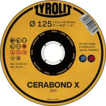 Tyrolit - Trennscheiben 125x1mm Set für Stahl und Edelstahl, Handtrennscheiben gerade Form41 - 25 Stück