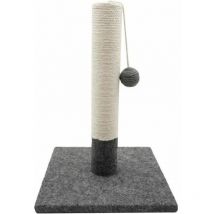 Tyrolkratzbaum Simple Grau Und Weiß 42 Cm Für Katzen