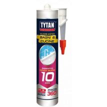 Tytan Silicone Acetico Antimuffa Rapido Bianco 280ml - Bagni & Cucine