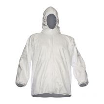 Veste de protection chimique PP33 taille xl blanc matériau