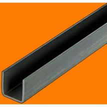 U en acier plié à froid - 20x20x20mm et 2mm d'épaisseur - Longueur de 1M50 (150cm).