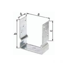 Gah - U-pfostenträger Eta-10/0210 101x150x100x60mm Feuerverzinkt Zum Aufschrauben