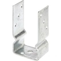 GAH - alberts U-Pfostenträger, feuerverzinkt, z.Aufschrauben, BxH 81x150 mm