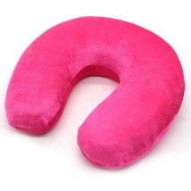 Tumalagia - U-Pillow Travel Pillow, Airplane Headrest Travel Pillow, Memory Neck Pillow, for Airplane, Train, Car, Office (Rose Red)