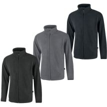 U-power Arran Microfleece-arbeitssweatshirt Mit Langem Reißverschluss - L - Dunkelgrau