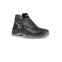 U-power - Botte de soudeur Crocodile Taille 42 noir cuir bovin S3 src en iso 20345