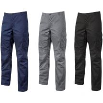 U-power - Pantalones de trabajo u Power Ocean Slim fit - l - Grau