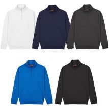 Maui Arbeits-Sweatshirt mit halbem Reißverschluss - xl - Blau - U-power