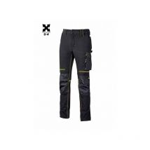 Pantalon De Travail Extensible Déperlant U-power Atom Coupe Slim Noir xl