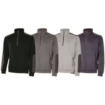 Gilet de travail col montant zippé cushy - Noir s