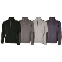 Gilet de travail col montant zippé cushy - Bleu m