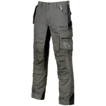 U-Power Arbeitshose Race grau 4XL – Strapazierfähiges Cordura -Gewebe – Abnehmbare Fly Pocket Tasche – Große Schubtaschen – Versteckte Taschen