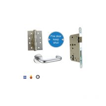 UAP Firemongery Latch Pack Satin Stainless Steel (Pack 3)