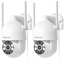 Überwachungskamera – Arcctv – 3 Mp Hd – Wlan – Zwei-wege-audio – Bewegungserkennung – 2er-pack