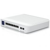 Ubiquiti - Switch UniFi 8xRJ45 2,5G/2xSFP+ 10G Managed PoE+ Wall-Mountable, 1,3' Touchscreen, 120W PoE (USW-ENTERPRISE-8-POE)