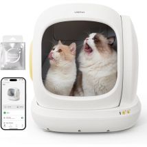 C20 Selbstreinigende Katzentoilette Katzenklo Selbstreinigend, Breite Öffnung/Großer Raum/Niedriger Einstieg/APP-Steuerung - Ubpet