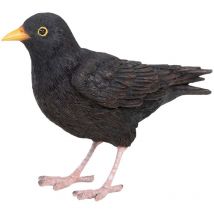 Uccello decorativo per esterni in poliresina Merlo