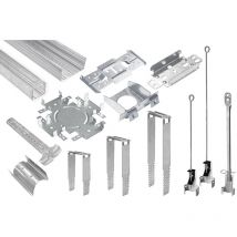 Hexim - ud 28 / cd 60 Trockenbau Profile & Zubehör Direktabhänger Rigips Decke Unterkonstruktion: 22.5cm Direktabhänger, 100 Stück (Zubehör)