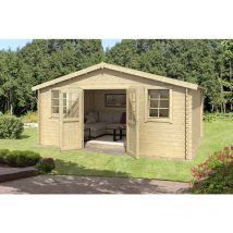 Lasita Maja - Udo 300-Log Cabin, Wooden Garden Room, Timber Summerhouse, Home Office - L522.4 x W320 x H256.5 cm