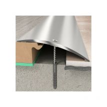 Proviston - bergangsprofil 70 x 6.55 x 930 mm Aluminium Übergangsschiene Silber Bodenprofil