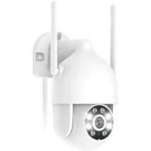 Anran - berwachungskamera Aussen Dome wlan, 360 Grad Schwenkbare 1080P ip Kamera mit Flutlicht und Alarm, 2MP hd Nachtsicht, Gegensprechfunktion,