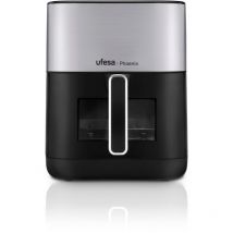 Phoenix, Friggitrice ad Aria Doppia Resistenza con Vapore, 6 l, 1800 w, 10 Programmi Preimpostati, Finestra e Luce Interna, Ricettario Incluso - Ufesa