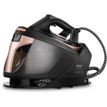 PL2430 Smart Digital, Ferro da Stiro a Vapore con Caldaia, Potenza 2600 w, Pressione 7 bar, Termostato Digitale Automatico, led Display, Nero e Rosa