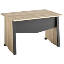 Calicosy - Ufficio stile industriale con pannello posteriore L80 cm - Fabbricazione francese