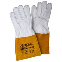 UFO GUANTI PER SALDATURA TIG IN PELLE FIORE OVINO MANICHETTA 15cm TAGLIA 10