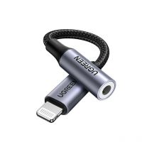 Ugreen - Adaptateur Lightning vers 3,5 mm certifié Apple MFi pour iPhone Lightning vers Prise Audio auxiliaire Compatible avec iPhone 14 Pro Max/14