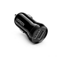 Cargador de coche 2x usb 24W 4.8A negro