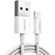 Câble iPhone usb - Lightning mfi 1m 2,4A blanc