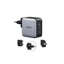 USB-A+2USB-C 65W GaN Worldwide Travel Fast Charger (90409) - Ugreen