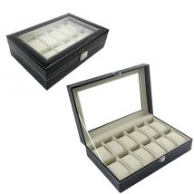 Uhrenbox mit 12 Fächern Uhrenbox