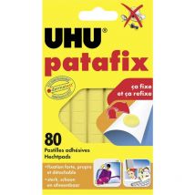 UHU - 50140 Pad adesivo patafix Giallo Contenuto: 80 pz.