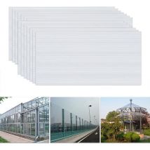 14x Polycarbonat Hohlkammerstegplatten 4mm - 10,25 M² Doppelstegplatte 60,5 X 121 Cm Uv-beständigen Für Gewächshaus Gartenbau Carports Usw (