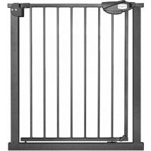 Barrière de sécurité porte et escalier, Fixation par pression, Pour espace de 75 -85 cm, pour animaux, Bébé Noir - Uisebrt