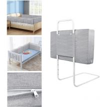 Bettgitter Bettschutzgitter für Kinder 60cm 5-Loch Höhenverstellbar - Bett Rausfallschutz Kinder, Kinderbettgitter für Familienbett und Kinderbett