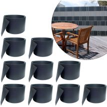 Uisebrt - Lot de 20 bandes brise-vue en pvc pour clôture à double fil - Opaque - Brise-vue - Brise-vue - Pour jardin, balcon, clôture de jardin